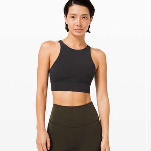Lululemon Energy Bra High Neck Long Line *Tough black sports bra size 10